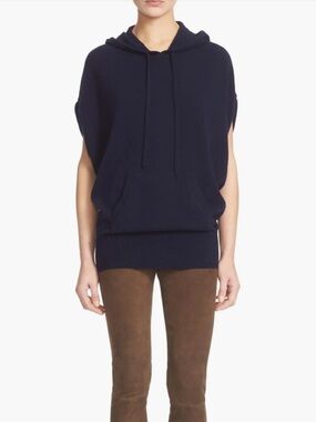 Vince Cashmere Hooded Shrug-Style Sweater